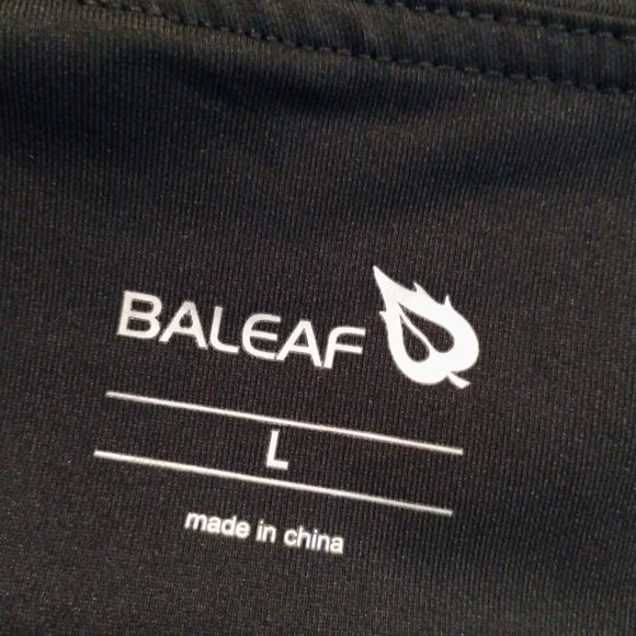 Baleaf Biker Shorts Size L Black Pockets Athletic 5" Inseam - Picture 6 of 6